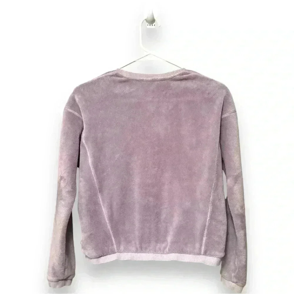 Athleta Girl Feelin Great 2.0 Sweatshirt Lilac Purple Size Lg/12 Crewneck Fleece - Picture 13 of 14